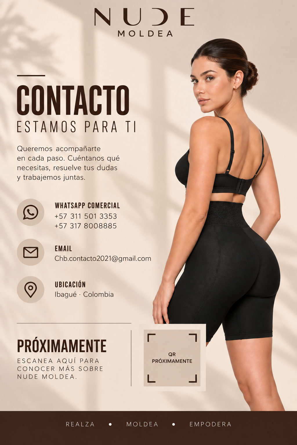 Contacto comercial NUDE Moldea